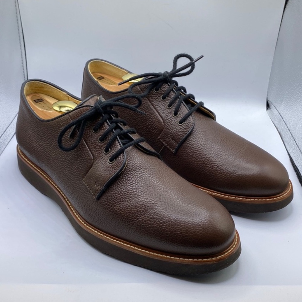 Samuel Hubbard Highlander Pebble Grain Leather Dress Shoes Size 11